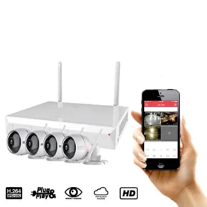 WIRELESS WIFI 4 CHANNEL FULL HD NVR KIT