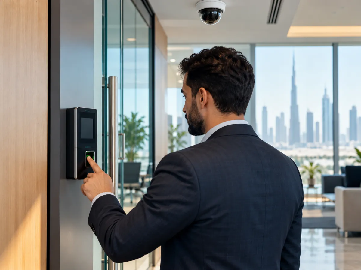 Fingerprint machine and CCTV camera Installation in Dubai