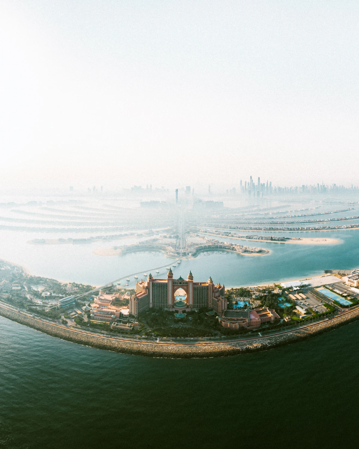 Aerial view of Palm Jumeirah