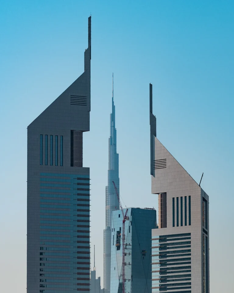 Emirates Towers on Sheikh Zayed Road, Dubai