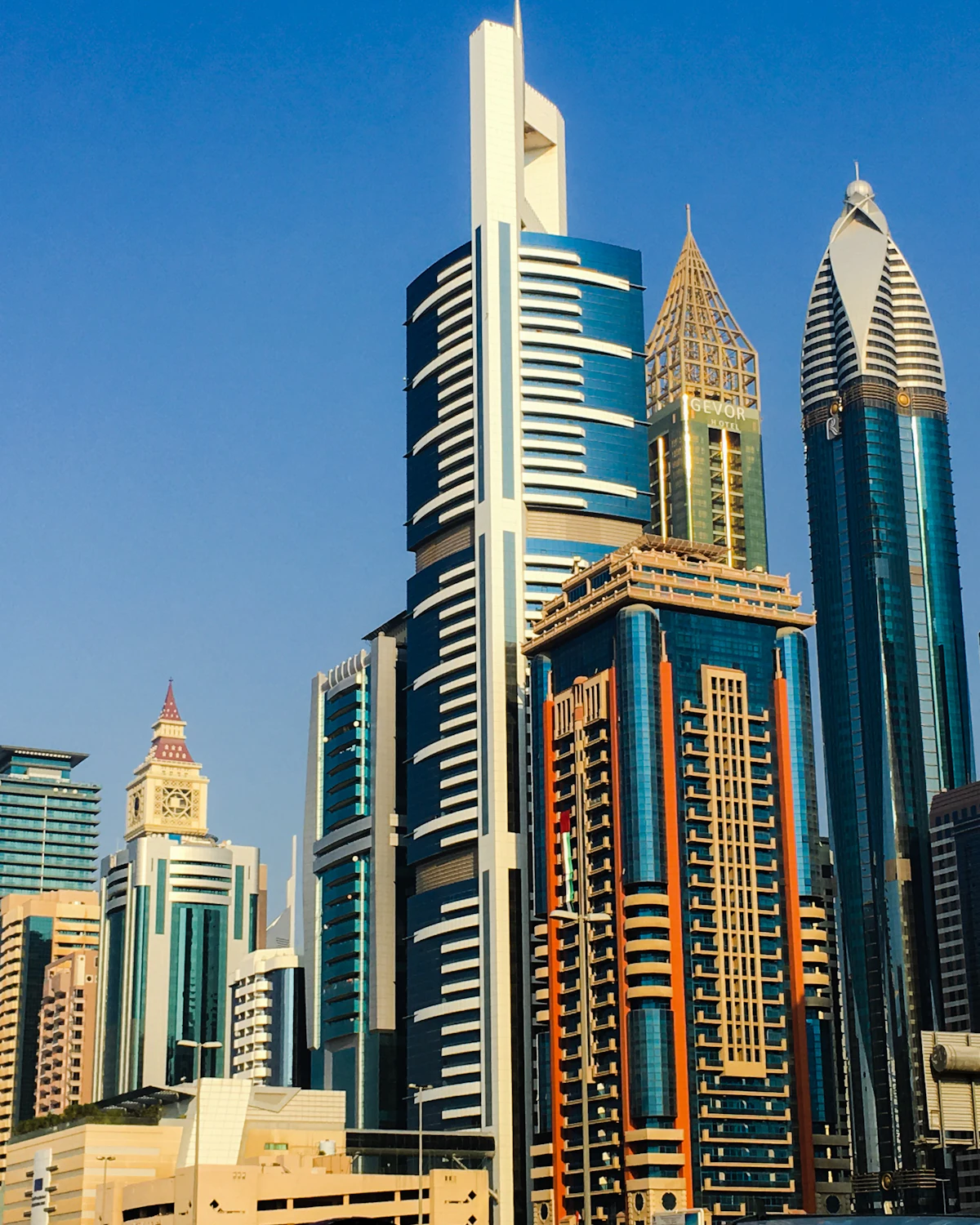 Office towers on Sheikh Zayed Road, Dubai